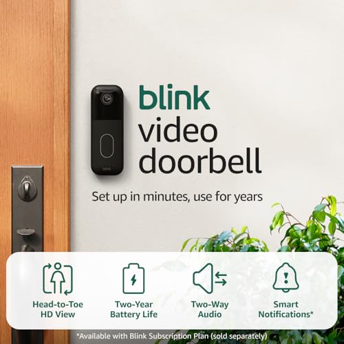 Blink Video Doorbell – Timbre inteligente con cámara HD, visión nocturna