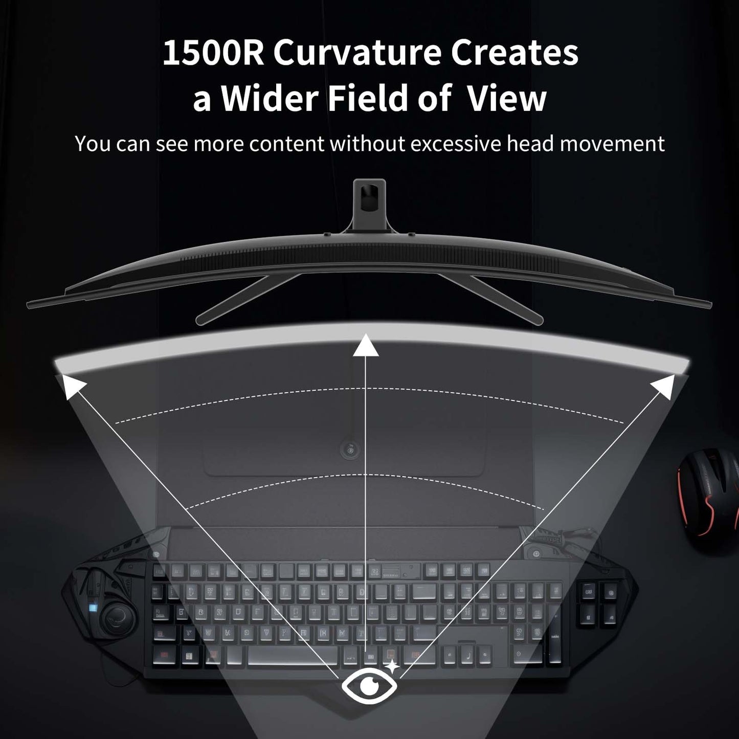 Monitor Curvo SANSUI 32" 180Hz WQHD Gamer