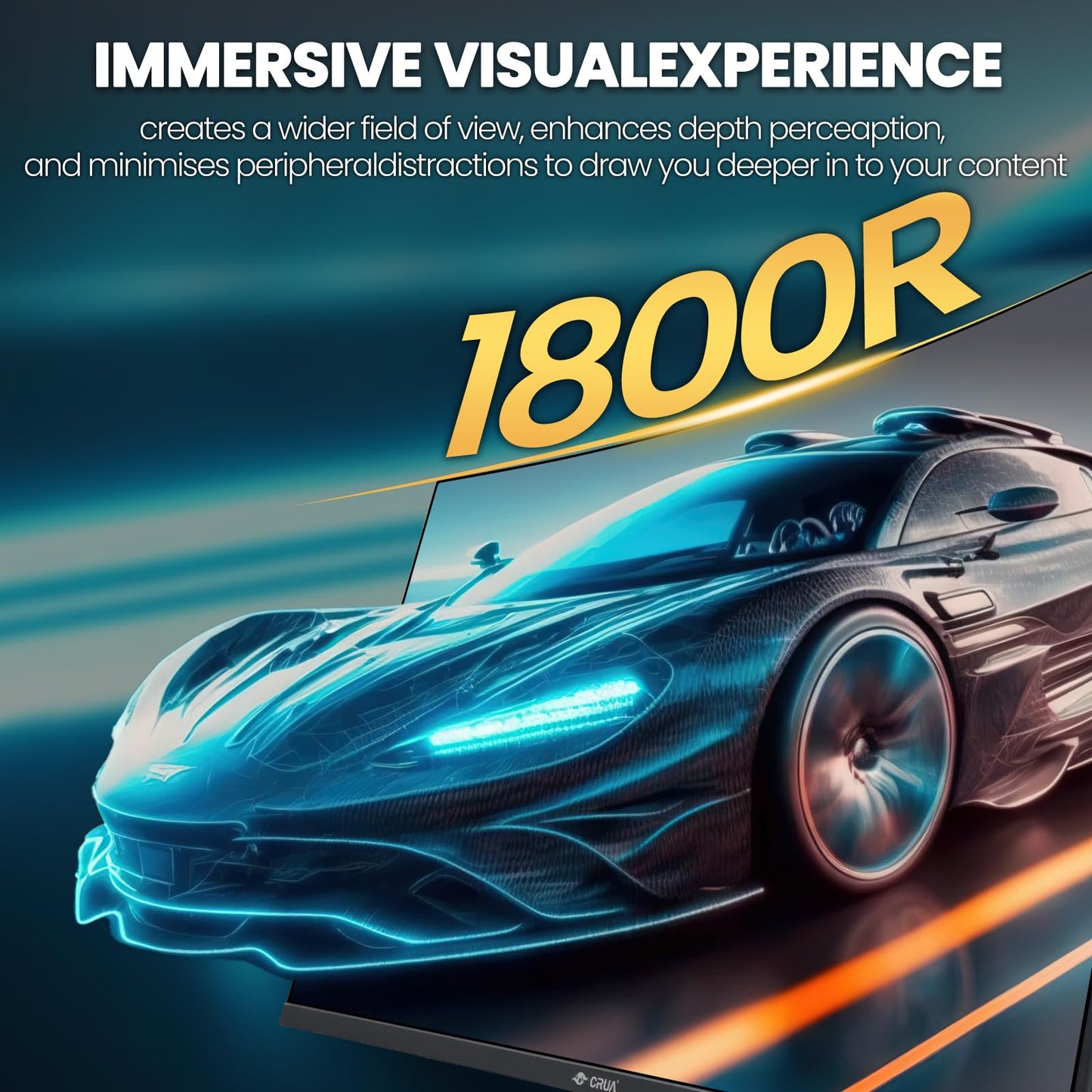 Monitor Curvo CRUA 32" 200Hz Full HD Gamer