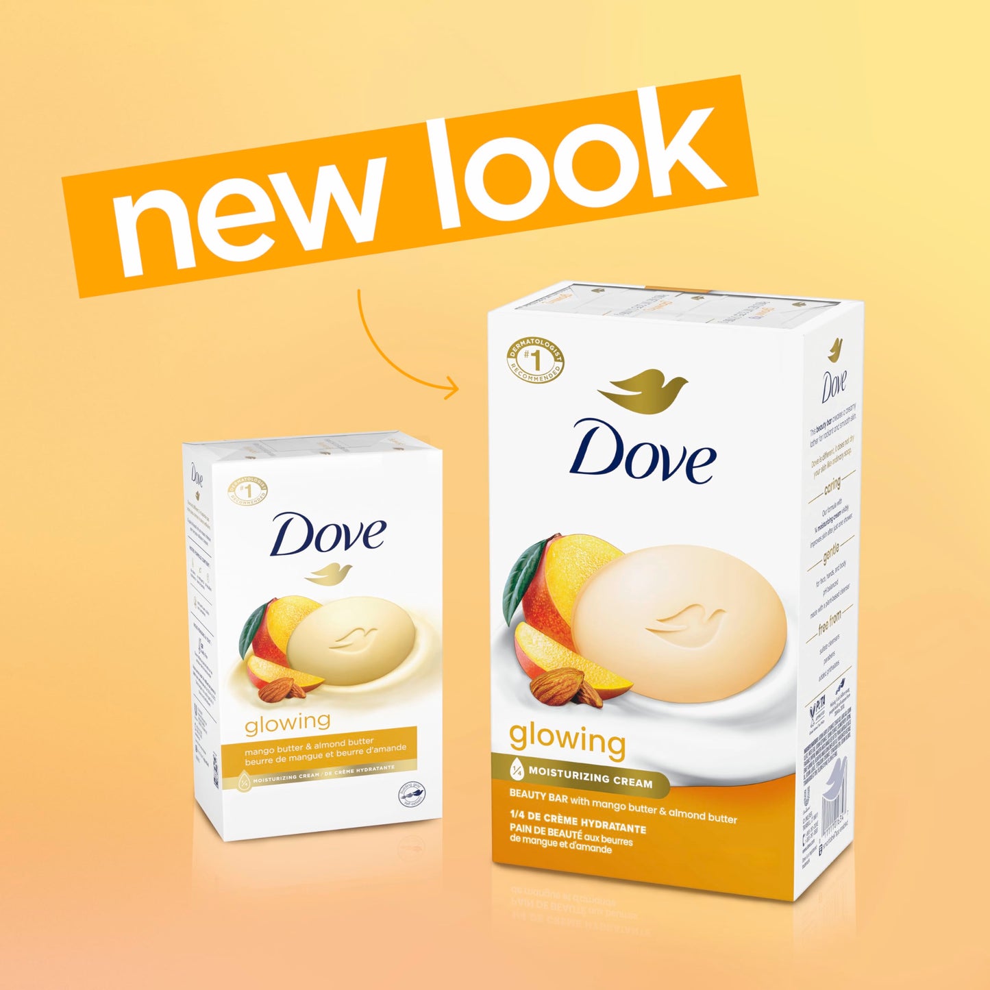 Jabón Dove Glowing Beauty Bar – Mango & Almendras