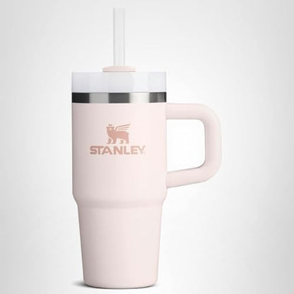 STANLEY Quencher H2.0 Tumbler with Handle and Straw 30 oz | Flowstate 3-Position Lid | Cup Holder Compatible for Travel | Insulated Stainless Steel Cup | BPA-Free | Rose Quartz 2.0