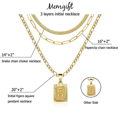 Set de Collares Dorados Memgift – 3 Piezas