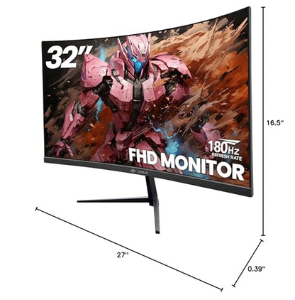Monitor Curvo CRUA 32" 200Hz Full HD Gamer