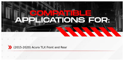 R1 Concepts Front and Rear Brake Kit For 2015-2020 Acura TLX| Drilled Slotted Brake Rotors| Ceramic Brake Pads and Rotors Kit