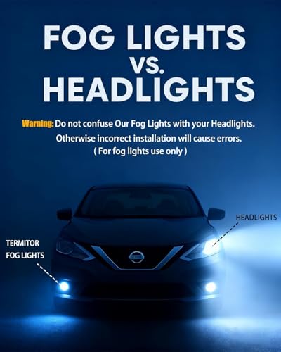 Termitor Latest 9005 9006 LED Bulbs, 110,000LM Brightness, 85000+ Hours Long Service Life, 6500K Cool White, Real 1:1 Halogen Size 9005/HB3 9006/HB4 HID Fog Lights, 3 Mins Plug N Play, Pack of 2
