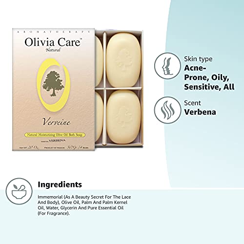 Set Olivia Care – 4 Jabones de Oliva & Verbena