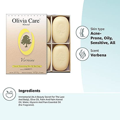 Set Olivia Care – 4 Jabones de Oliva & Verbena