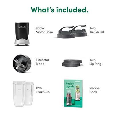 NutriBullet NB9-1301K Pro 13 Pcs Onyx Black, 900W