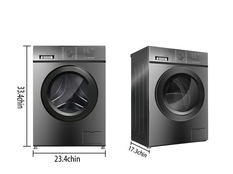 Washer and Dryer Combo, 5.0 cu.ft, with LED Display, 12 Cycle Selections All In One Washer Dryer,Large Capacity Front Load Washing Machine and Dryer, for Apartment RV Home