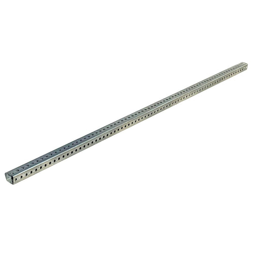 Sandbaggy 6 ft Galvanized Square Sign Post - 1-3/4" Wide - 7/16” Hole Diameter - Hot Dipped Galvanized Metal - Rust Resistant, Wind Resistant (12)