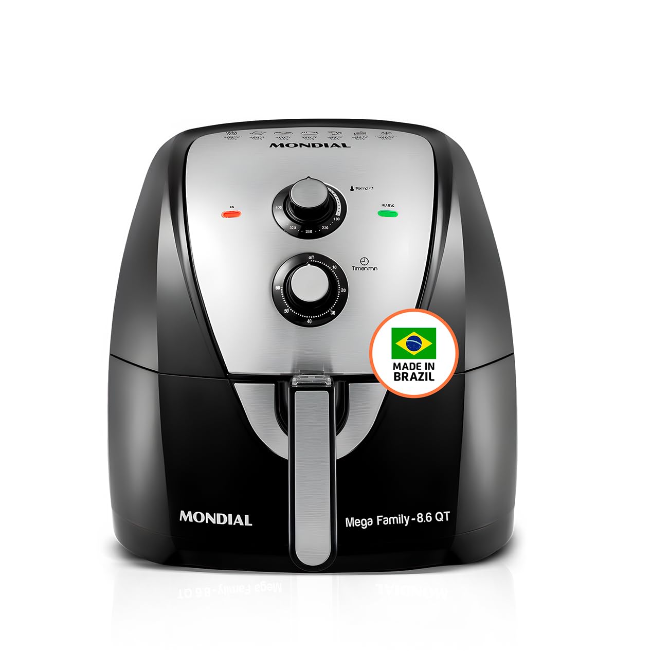 Freidora de aire Mondial 8.6 QT – Negra