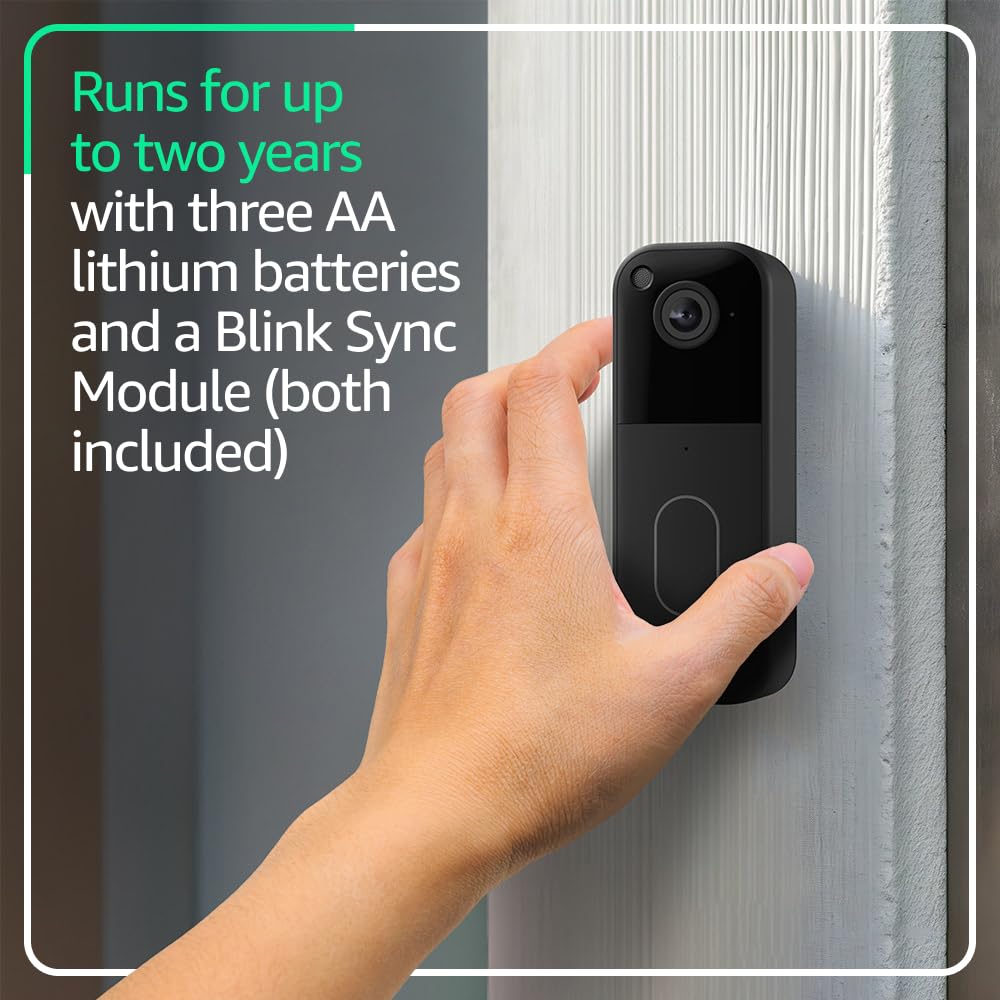 Blink Video Doorbell – Timbre inteligente con cámara HD, visión nocturna