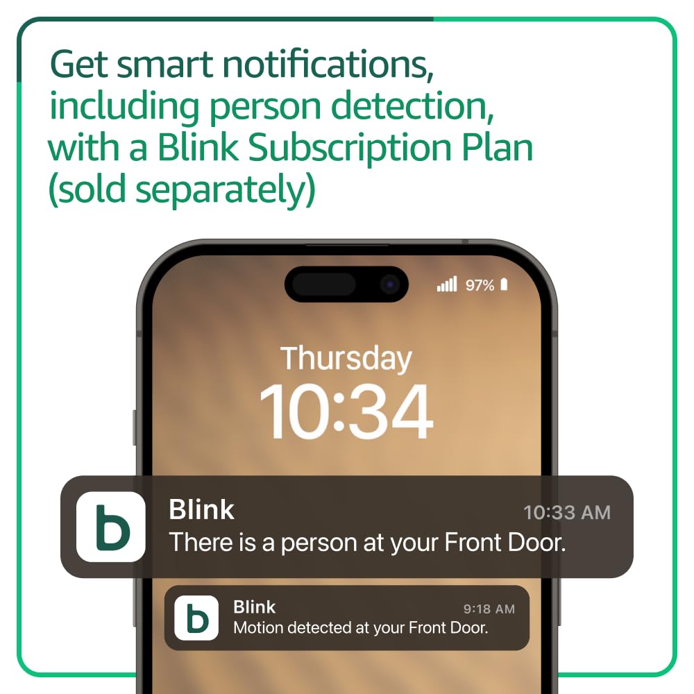 Blink Video Doorbell – Timbre inteligente con cámara HD, visión nocturna