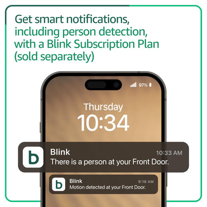 Blink Video Doorbell – Timbre inteligente con cámara HD, visión nocturna