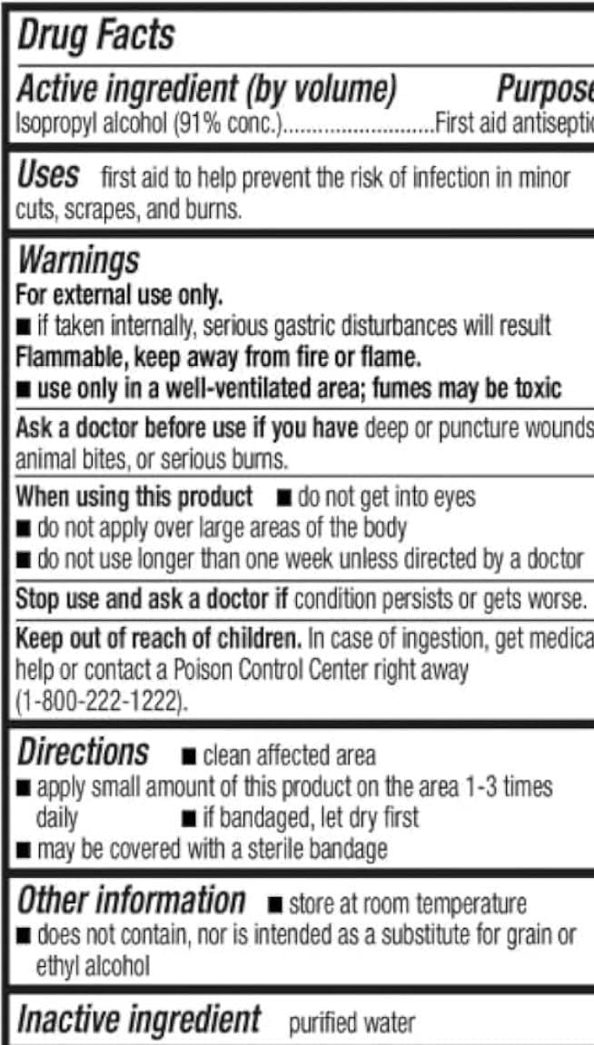 91% Isopropyl Alcohol Liquid Antiseptic, 32 fl oz, 2 Pack