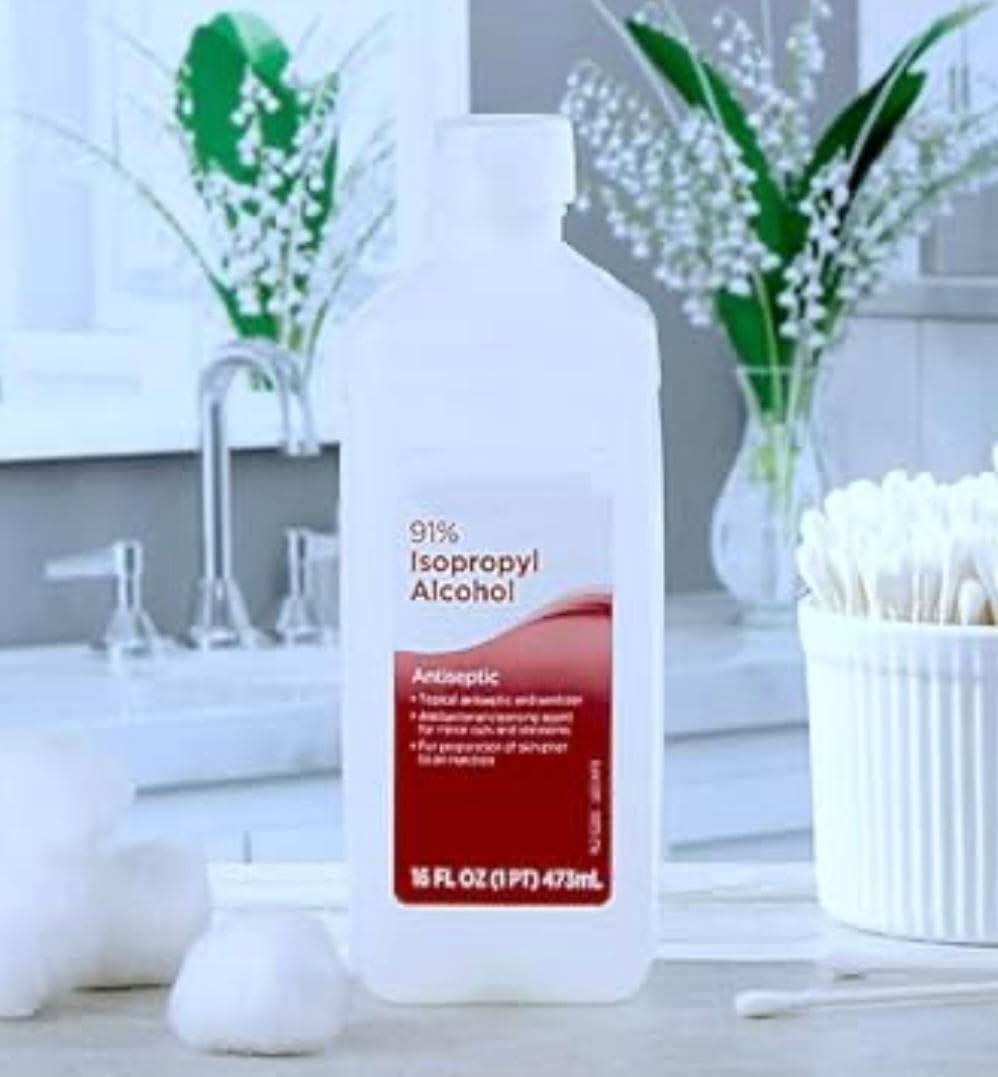 91% Isopropyl Alcohol Liquid Antiseptic, 32 fl oz, 2 Pack