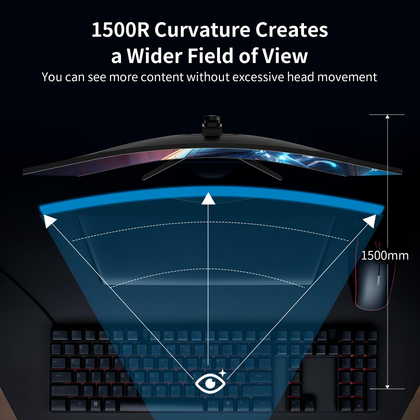 Monitor Curvo SANSUI 34" 165Hz Ultrawide Gamer