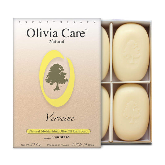 Set Olivia Care – 4 Jabones de Oliva & Verbena