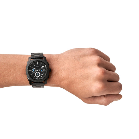 Fossil Machine Cronógrafo – Acero Negro