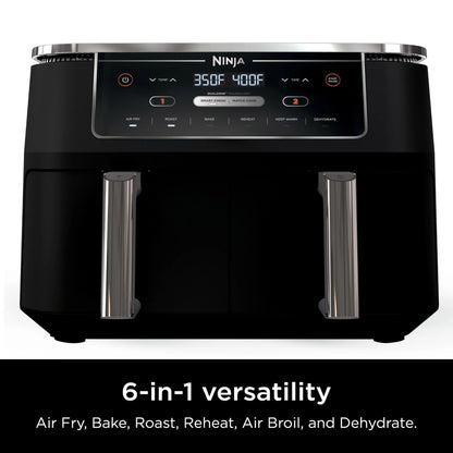 Freidora de aire Ninja DualZone XL 10 QT – Negra