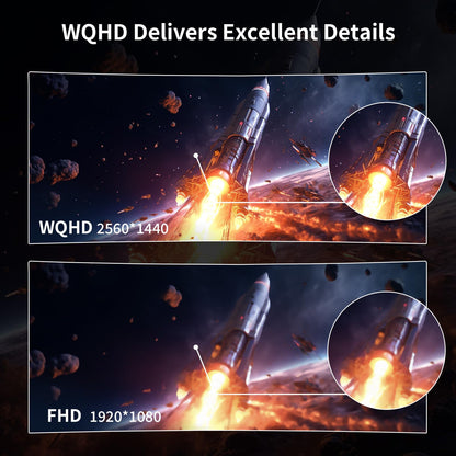 Monitor Curvo SANSUI 32" 180Hz WQHD Gamer