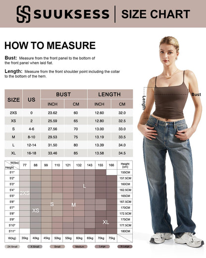 SUUKSESS Women Sexy Square Neck Tank Top Summer Y2K Going Out Tops Casual Sleeveless Basic Cami Shirts (Black, 2XS)