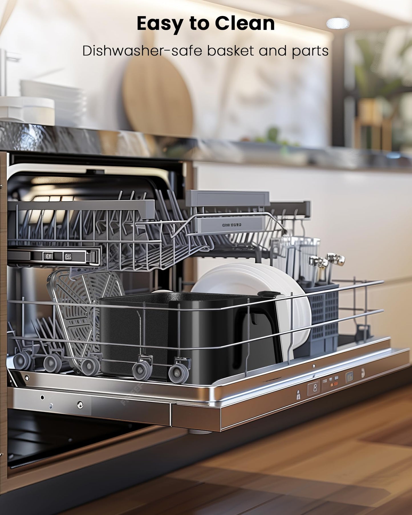 Freidora de aire Nuwave Brio Plus 8 QT – Negra