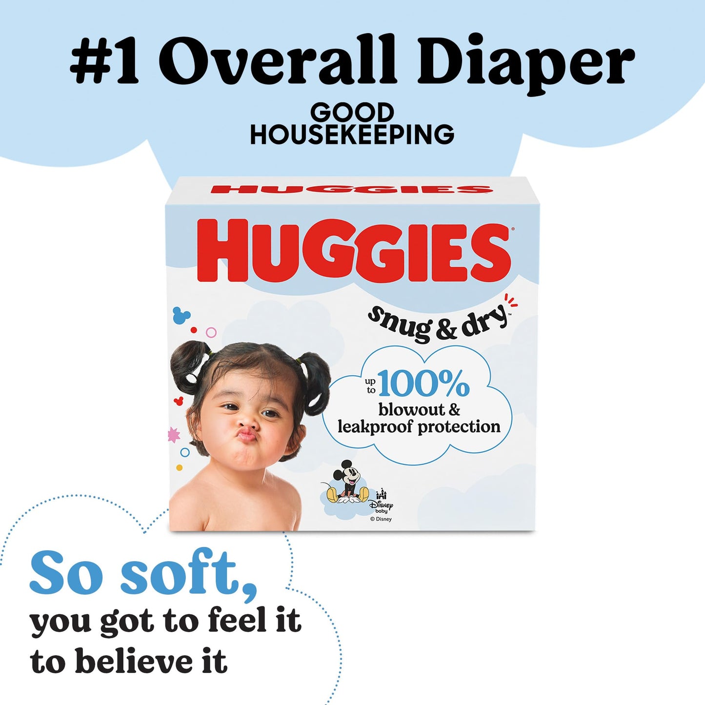 Huggies Size 7 Diapers, Snug & Dry Baby Diapers, Size 7 (41+ lbs), 108 Count (2 Packs of 54), Packaging May Vary
