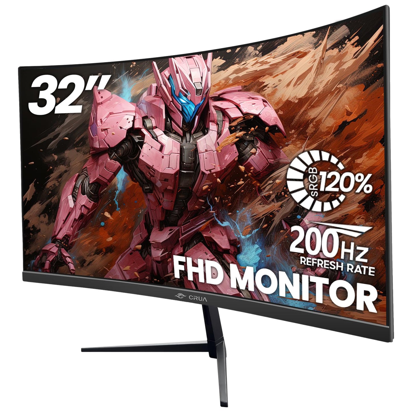 Monitor Curvo CRUA 32" 200Hz Full HD Gamer