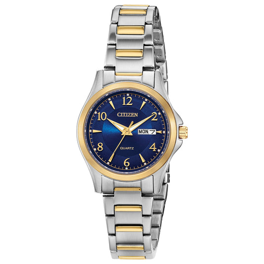 Reloj Citizen Mujer Bicolor Esfera Azul