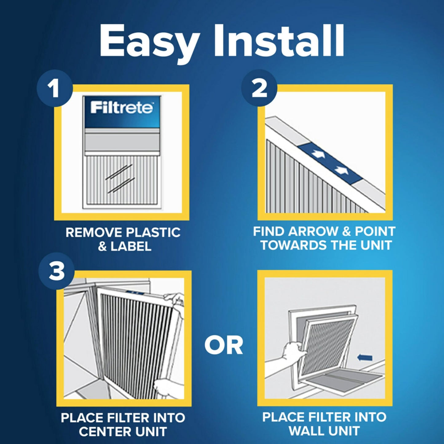 Filtrete 12x12x1 AC Furnace Air Filter, MERV 12, MPR 1500, CERTIFIED asthma & allergy friendly, 3 Month Pleated 1-Inch Electrostatic Air Cleaning Filter, 2-Pack (Actual Size 11.81x11.81x0.78 in)
