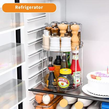 Organizador Giratorio SuoXing Lazy Susan Doble – Transparente