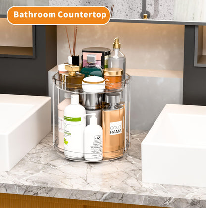 Organizador Giratorio SuoXing Lazy Susan Doble – Transparente
