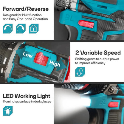 Taladro Inalámbrico Brushless 3/8" – 2 Velocidades