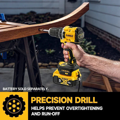 Taladro Inalámbrico DEWALT 20V – Kit Completo 3 Piezas