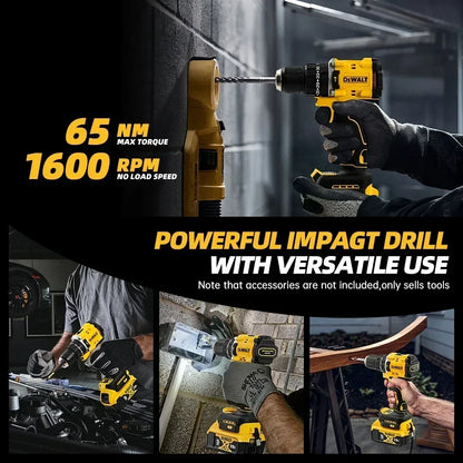 Taladro Inalámbrico DEWALT 20V – Kit Completo 3 Piezas